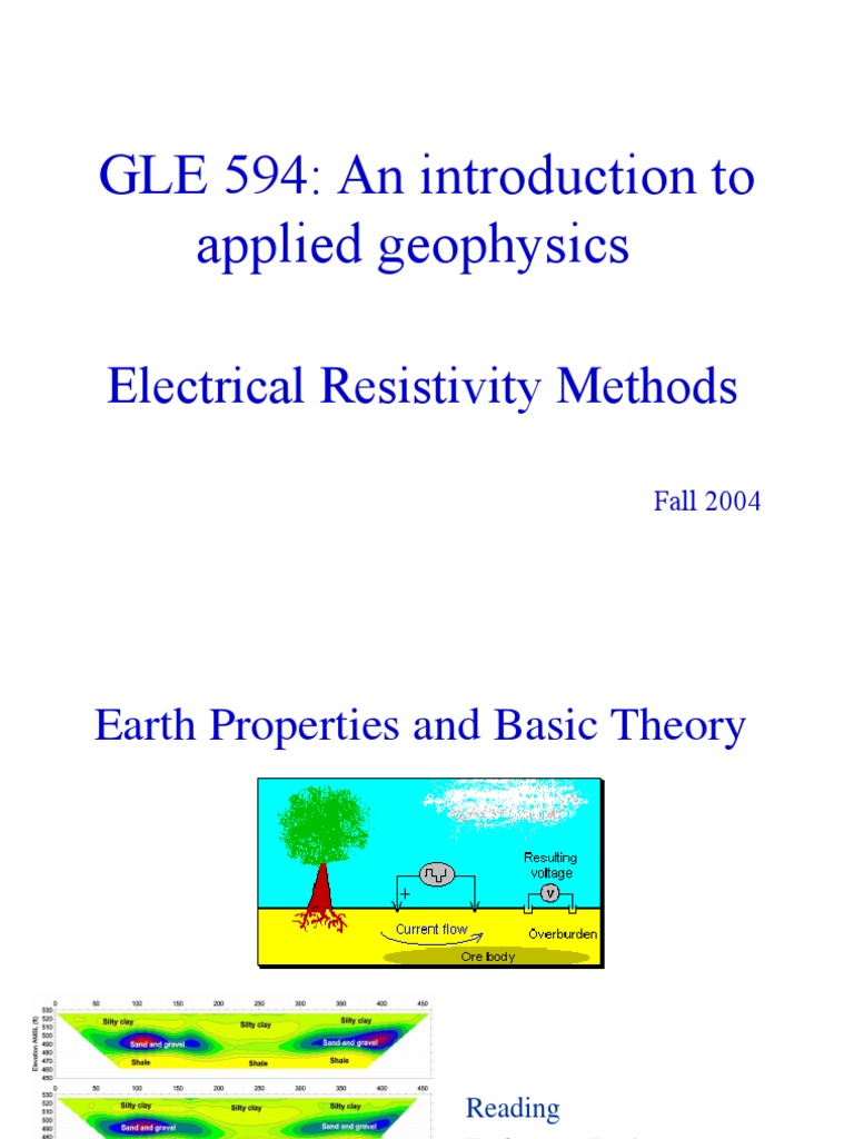 Electrical Resistivity in Geophysics | PDF | Volt | Electric Current