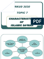TOPIC-7&8 RKUD3030 CharacteristicsOfIslamicDawah