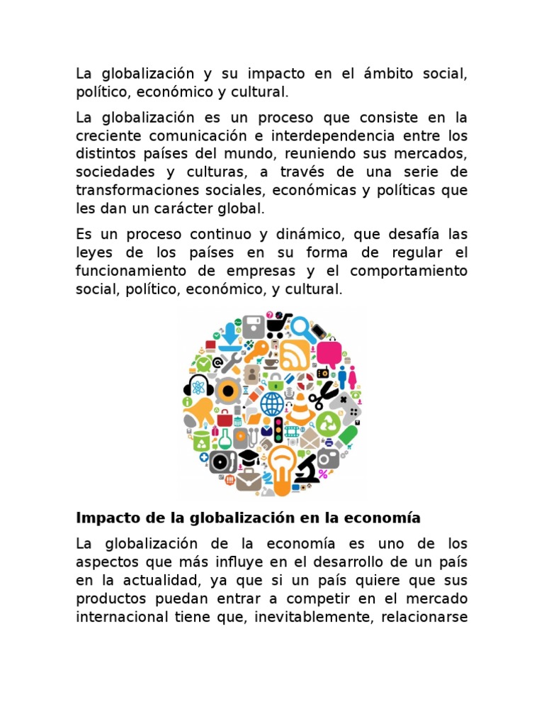 La Globalización y Su Impacto en El Ámbito Social | PDF | Globalización ...