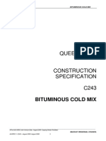 C243 Bituminous Cold Mix-AUG 2008