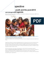 Indigenous Youth and The Post-2015 Development Agenda