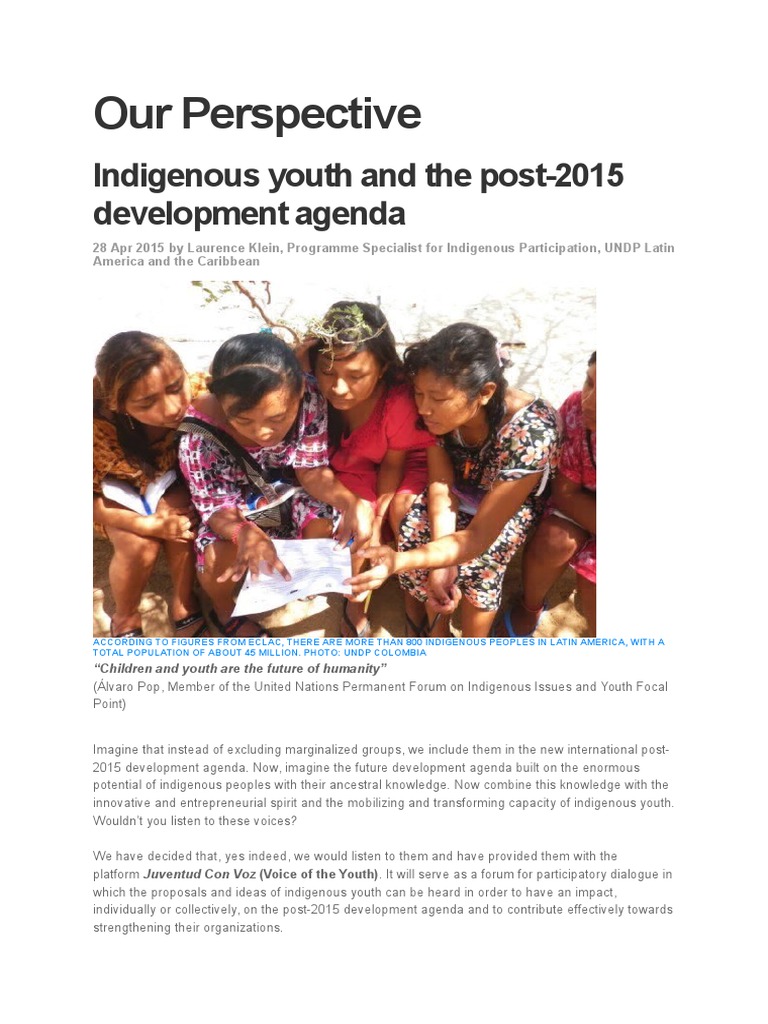 Empowering Indigenous Youth Voices | PDF | Indigenous Peoples ...