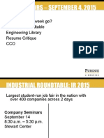 Industrial Roundtable and Libraries at Purdue