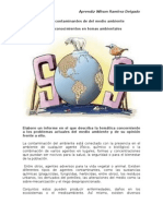 Factores Contaminantes de Del Medio Ambiente