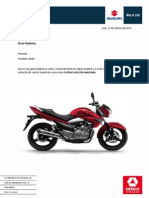 Cotización Suzuki GW 250 Inazuma - Proempresa