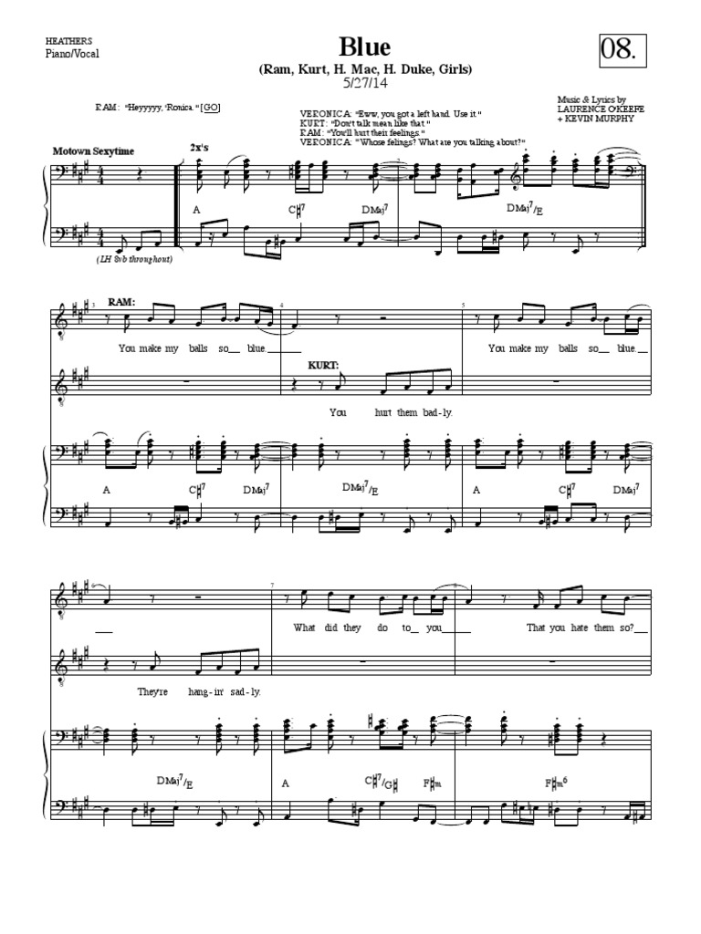 I Say No Heathers Sheet Music Pdf
