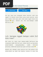 Download Belajar Rubik 3x3 Untuk Pemula by Kiki Kurniawan SN280767639 doc pdf