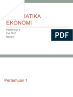 ESPA4122 Matematika Ekonomi Review
