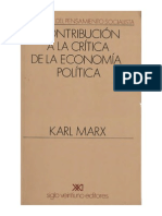 Contribucion A La Crítica... Marx