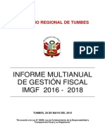 Informe Multuanual de Gestion Fiscal - Regional