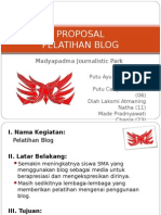 Proposal Pelatihan Blog