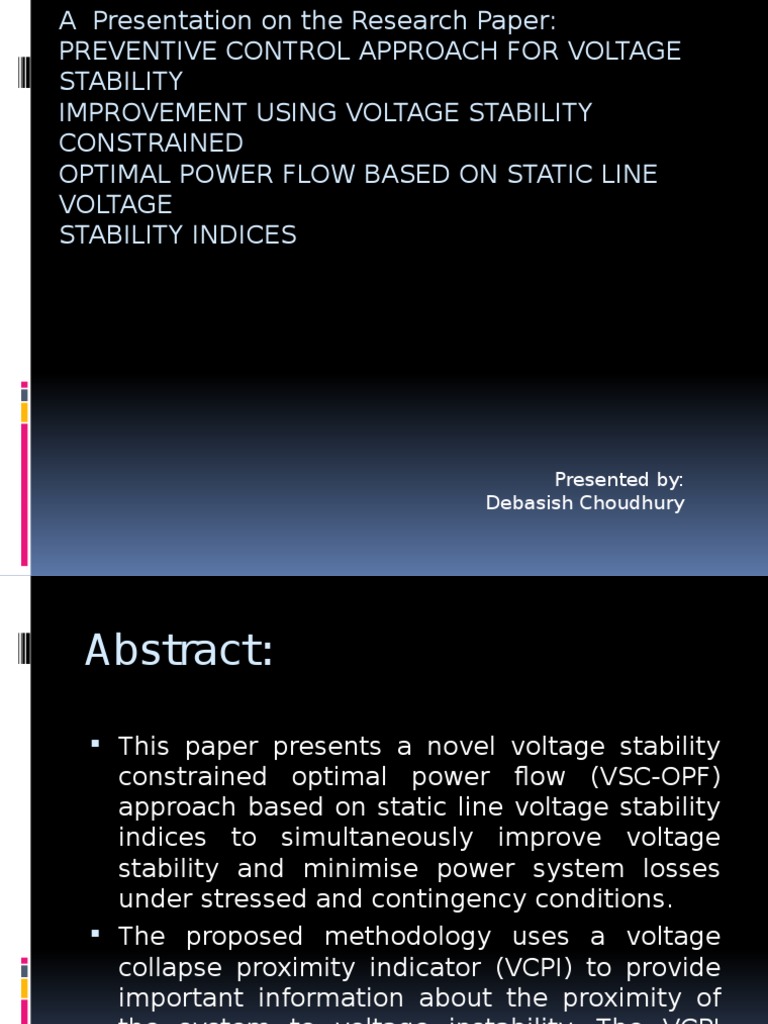 Power System Operation and Control PDF Electric Power System