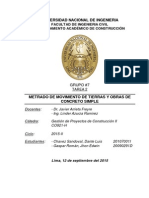 Metrados de Movimiento de Tierra y Concreto Simple para Vivienda Unifamiliar1112.001.501.501.501.501.501.501.501.503.002.252.253.002.252.25m3m3m31111111111113.004.004.004