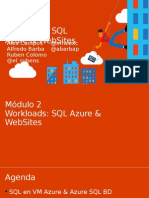 Modulo 2 - Workloads SQL en Azure y WebSites