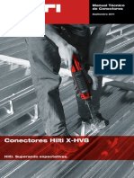 Conectores Hilti X-HVB manual
