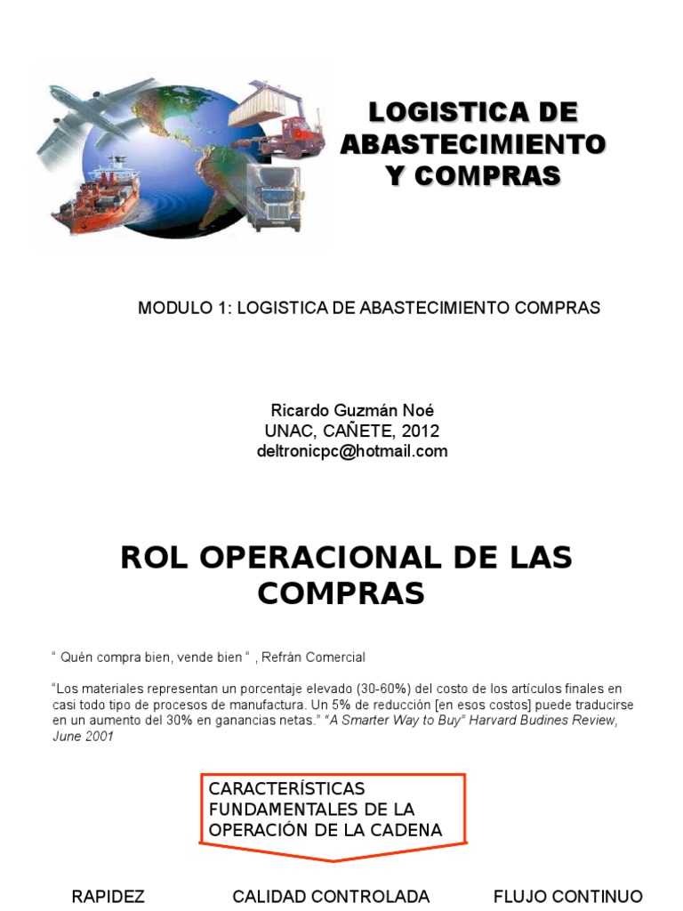 Logistica de Abastecimiento y Compras | PDF | Calidad (comercial ...