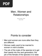 Men, Women and Relationships