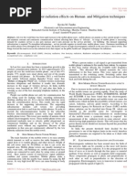 Review of Mobile Tower Radiation Effects on Human and Mitigation Techniques