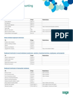 Sage 50 Keyboard Shortcuts