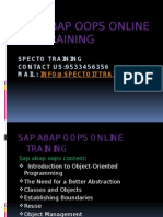 Sap Abap Oops ONLINE TRAINING IN USA