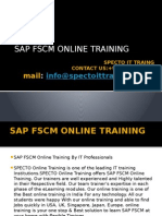 sap fscm online training in USA