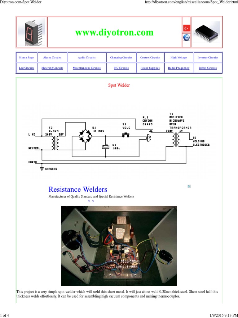 DIY spot welder pdf Welding