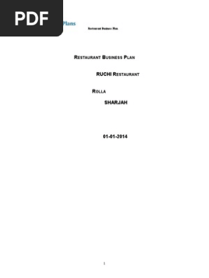 Restaurant Business Plan