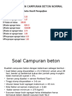 Perencanaan Campuran Beton Normal