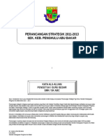 Contoh Perancangan Strategik Sekolah