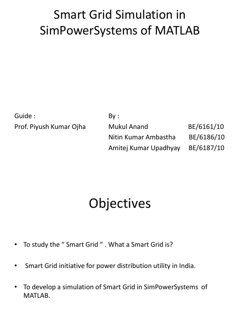 Smart Grid Simulation in SimPowerSystems of MATLAB | PDF | Smart Grid ...