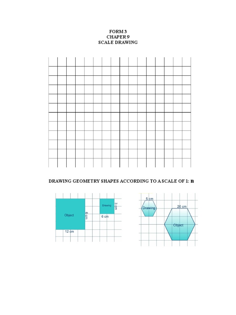 Scale Drawings: Exercises in Drawing Geometric Shapes According to ...