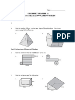 Geometry Chapter 12 Surface Area and Volume