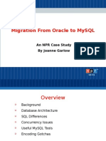 Migration From Oracle To MySQL - An NPR Case Study Presentation