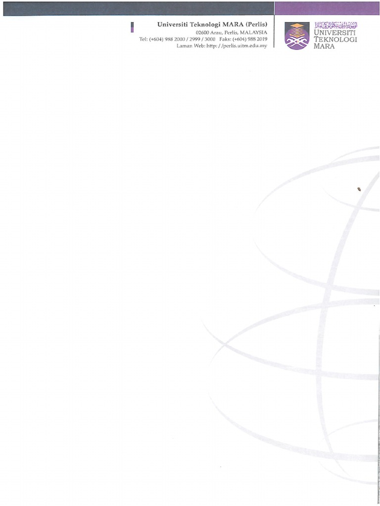 Uitm Letterhead | PDF
