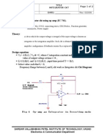 Aim: To Design Integrator CKT Using Op-Amp (IC-741) - Apparatus