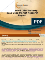 Global Wind Lidar Industry 2015 Deep Market Research Global Wind Lidar Industry 2015 Deep Market Research