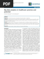 Big Data Analytics in Healthcare- Promise and Potential