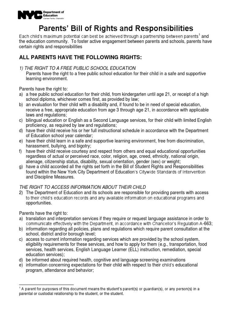 Parents' Rights in Education Explained | PDF | Harassment | Social ...