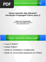 Aula básica de linguagem Python