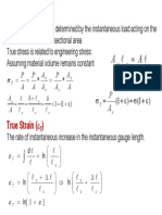 True Stress and Strain Curve (σT-εT