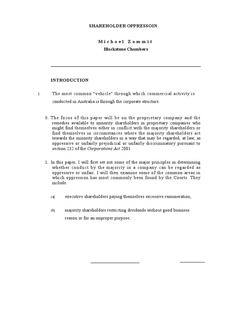 Shareholder Board Of Directors Dividend