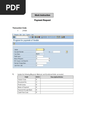 ZFI009 - Payment To Vendor | PDF | Business | Finance