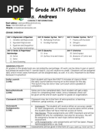 6 Grade MATH Syllabus Ms. Andrews: Contact Information