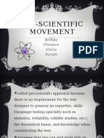 Pre Scientific Movement TSL 3123