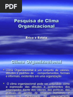 Pesquisa de Clima Organizacional Slides
