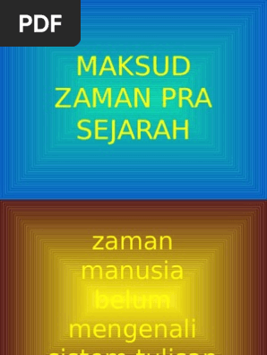 Maksud Zaman Pra Sejarah Pdf