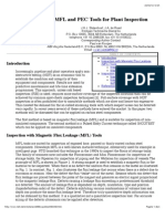 MFL and PEC Tools for Plant Inspection