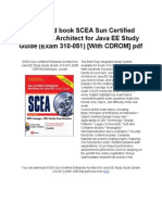 Book SCEA Sun Certified Enterprise Architect For Java EE Study Guide (Exam 310 051) (With CDROM) PDF