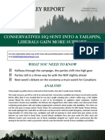 Conservatives HQ Sent Into A Tailspin Liberals Gain More Support