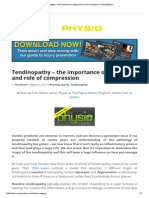 Tendinopathy - The Importance of Staging and Role of Compression